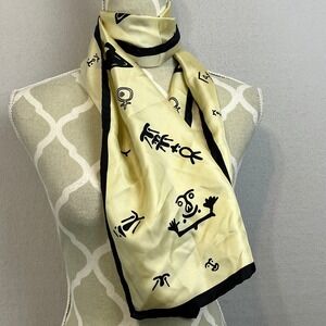Josh Bach 100% Silk Scarf Designed Alutiiq Museum Alaska Gloria Selby‎ Native